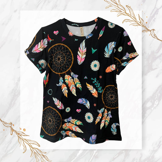 Tshirt Atrapasueños y Plumas