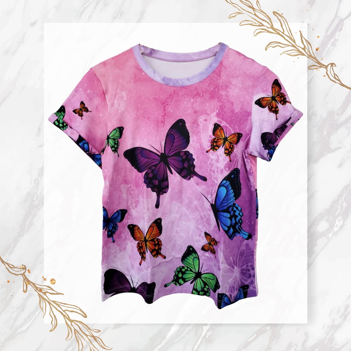 Tshirt Mariposas Colores